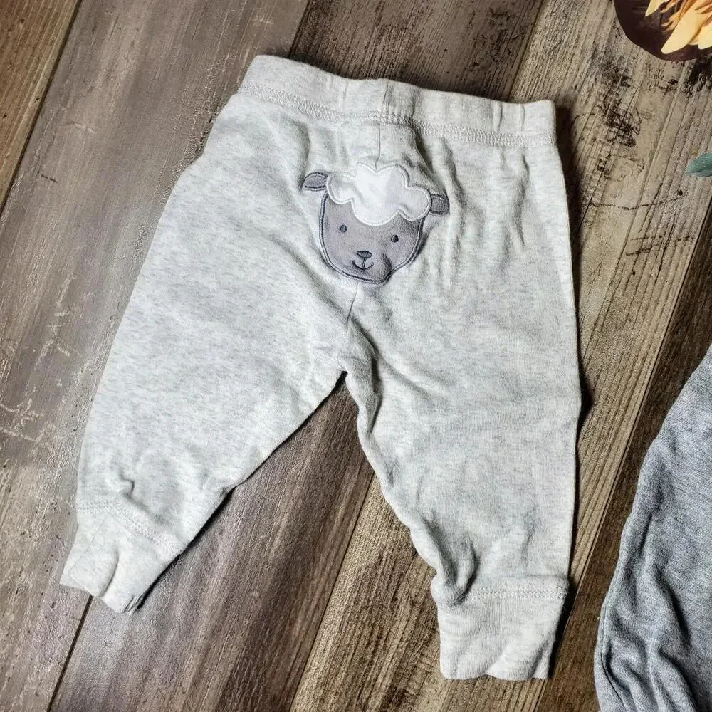 Carter's and Chick Pea Unisex Baby Pants Bundle Size 3-6 Months